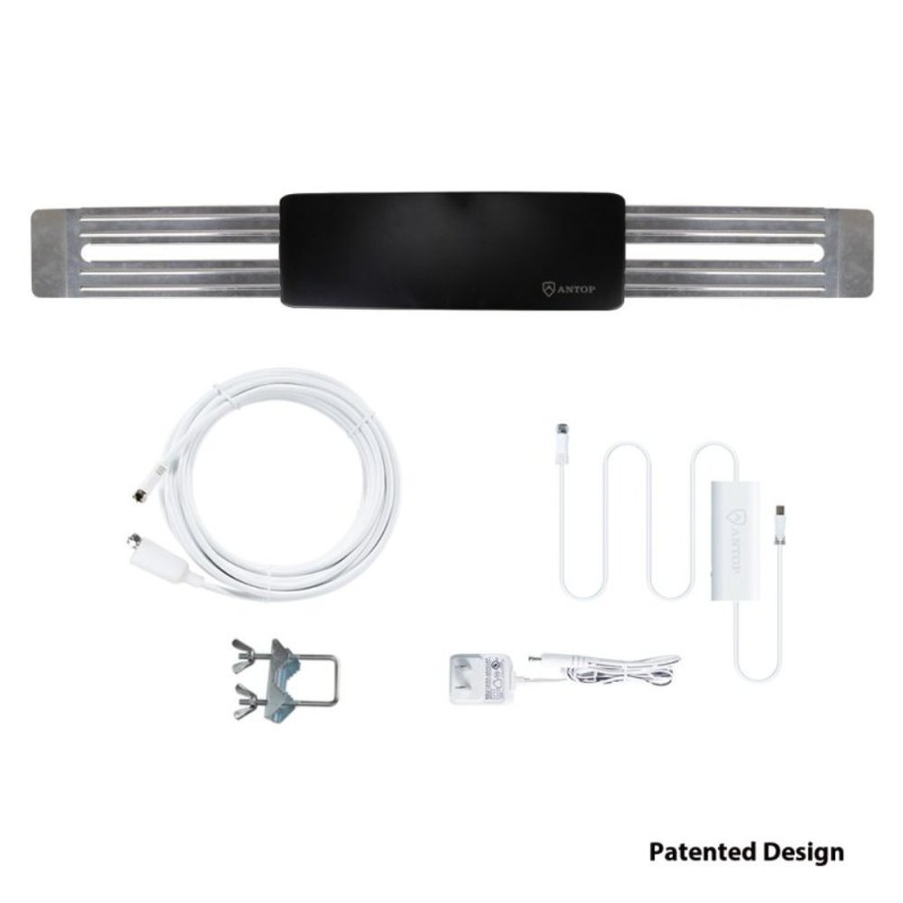 ANTOP WING 4K HDTV Antenna Smartpass Amplified Outdoor or RV AT-404B 65 Mile NEW